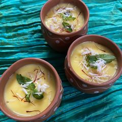 A picture of Mango Lassi.