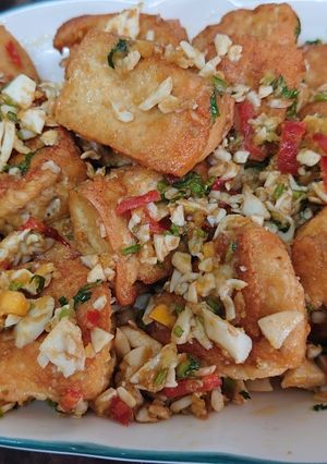 金沙豆腐 的食譜成品照片
