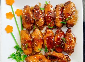Hình của món Cánh gà sốt coca.