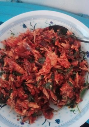 Foto resep Tongkol Suwir Pedas