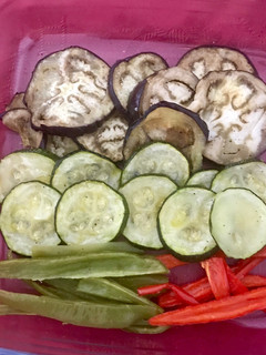 Una foto de Bandeja de verduras al horno