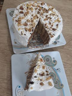 عکسی از دستور کیک یخچالی