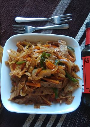 A picture of Chapati noodles.