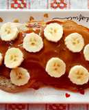 Panqueques de banana 🍌 con dulce de leche