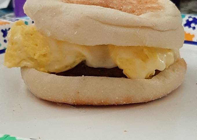 Saugage, Egg, and cheese muffin