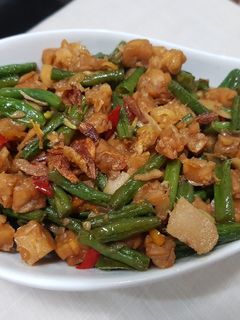 Foto resep Tumis kacang panjang tempe