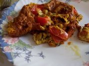 Une photo de recette omelette au fromage