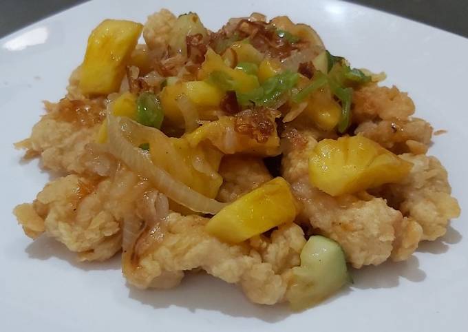 Resep Ayam crispy asam manis, Enak Banget