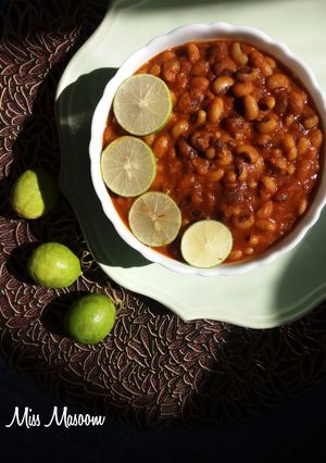 عکسی از دستور خوراک لوبیا چشم بلبلی