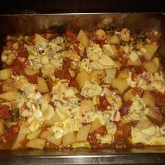 Una foto de Vegetales gratinados