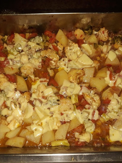 Una foto de Vegetales gratinados