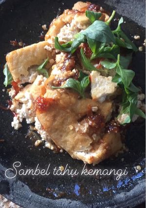 Foto resep Sambel tahu kemangi ☘️
