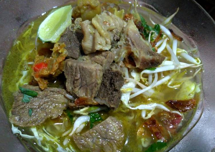Cara Gampang Menyiapkan Soto daging sapi Anti Gagal