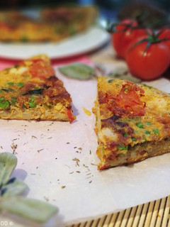 Una foto de Frittata de Alubias y Guisantes