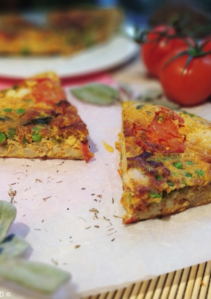 Una foto de Frittata de Alubias y Guisantes