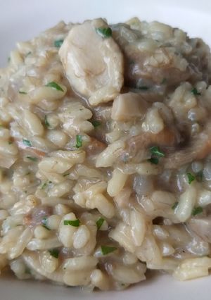 A picture of Porcini Mushroom Risotto.