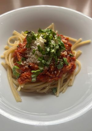 Tonhalas tészta recept fotója