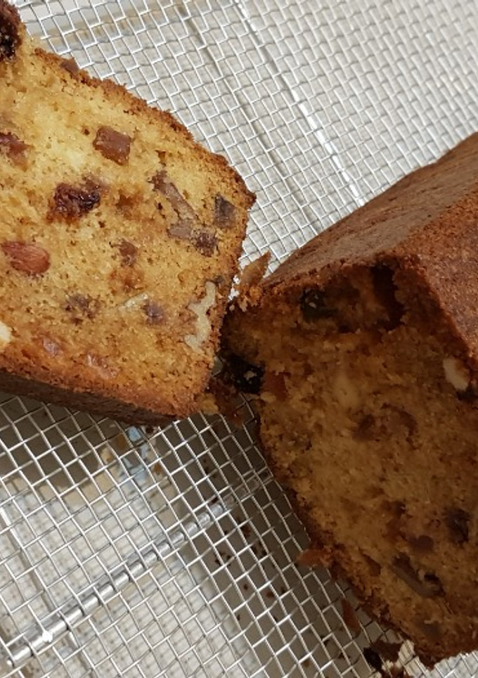 Una foto de Budín ingles de frutas secas