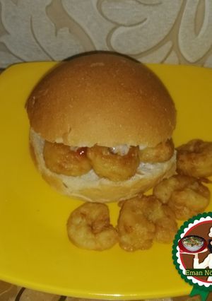 صورة لوصفة سندويتش الجمبري 🍔🦐