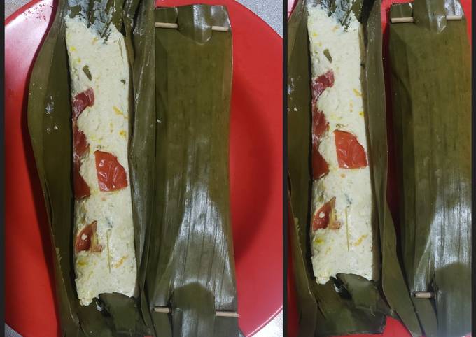 Easiest Way to Make Appetizing Pepes Tahu, Telur, Ikan Mas (mpasi)