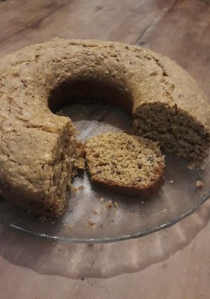Una foto de Torta vegana de naranja y canela