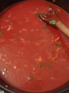 Una foto de Salsa para pizza