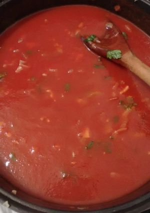Una foto de Salsa para pizza