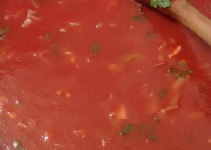 Salsa para pizza Receta de Jennifer Wepfer- Cookpad