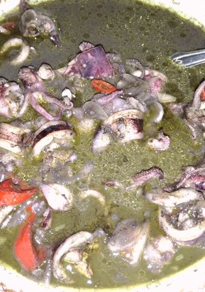 Foto resep Tumis cumi hitam