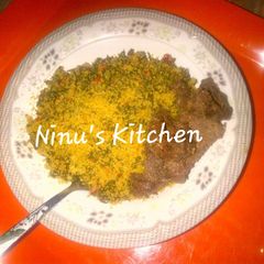 A picture of Dambun shinkafa & Nigerian suya.