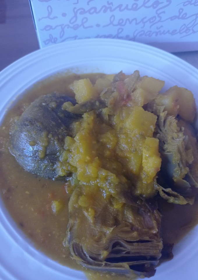 Una foto de Guiso de alcachofa