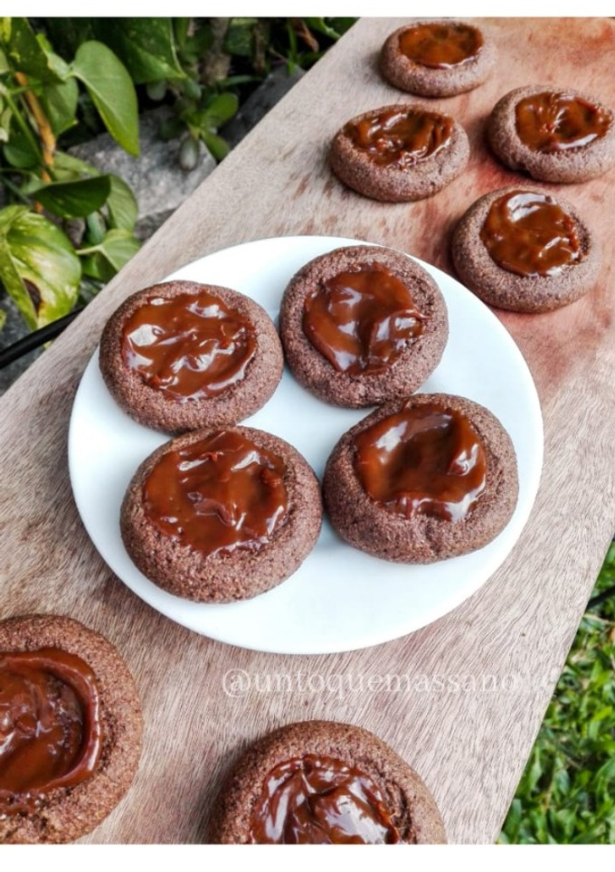 Una foto de Pepas de chocolate y dulce de leche (FÁCIL, RÁPIDO, ECONÓMICO Y SALUDABLE)