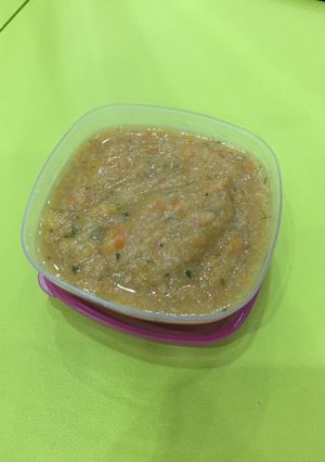 Foto resep Labu Kuning dengan Ayam dan Zukini - MPASI