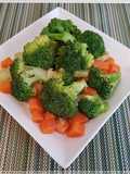Steamed Broccoli with carrot