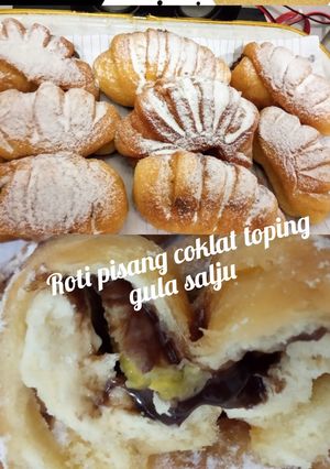 Foto resep Roti goreng isi pisang dan coklat