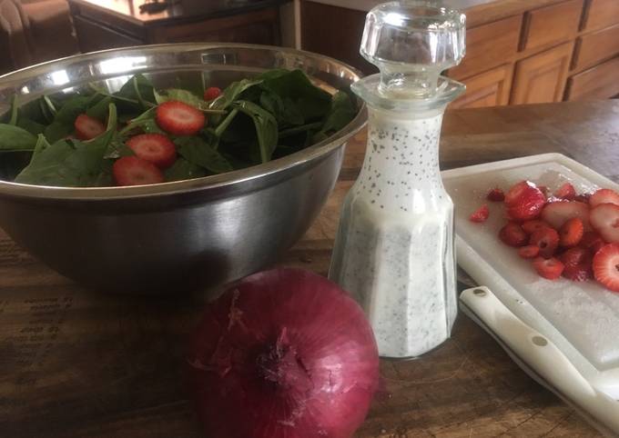 Steps to Prepare Speedy Strawberry Poppy Seed Salad