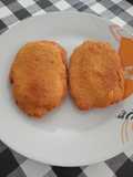 Libritos de lomo rellenos de York y queso