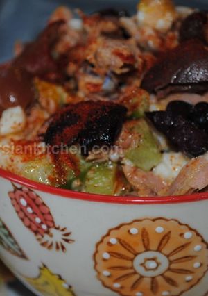 A picture of Tuna salad.