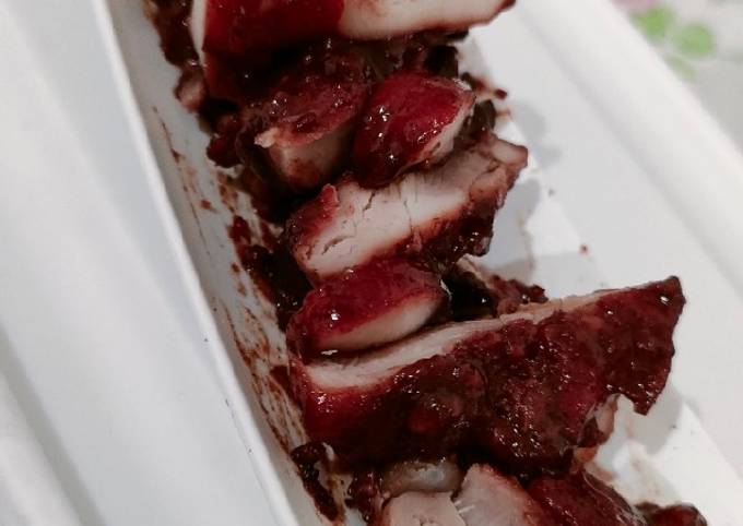 Cara Gampang Menyiapkan Charsiu Chasiu Ayam | Ayam Panggang Merah Basah yang Enak Banget