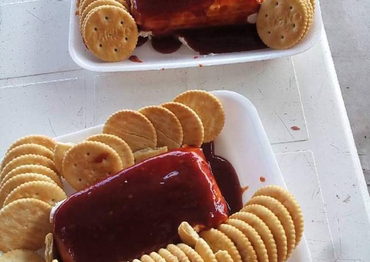 Dip de queso crema con mermelada Receta de Anai Alvarez Cookpad