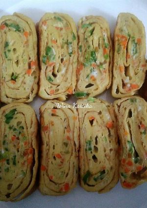 Foto resep Gyeran mari / tamagoyaki / telur gulung korea / jepang
