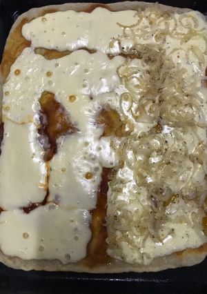 Una foto de Masa de pizza con harina leudante