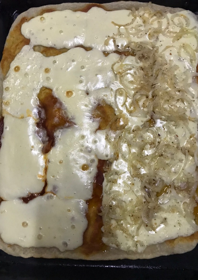 Una foto de Masa de pizza con harina leudante