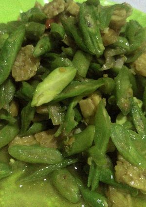Foto resep Kacang iris pete tempe sederhana