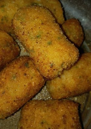 Una foto de Croquetas de arroz y papa!!😁🙋‍♀️👌👌😘