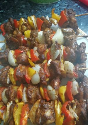 صورة لوصفة شيش طاووق ورز بسمتي 😍😍😍