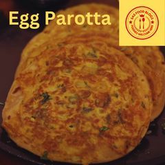 A picture of Egg Parotta.