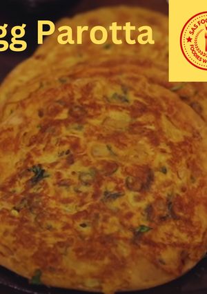A picture of Egg Parotta.