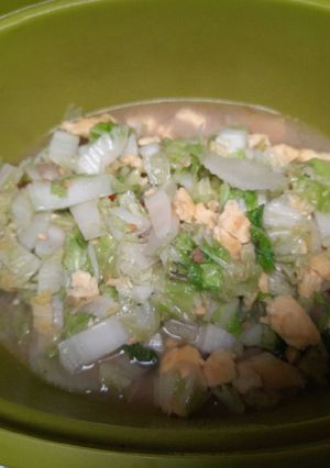 Foto resep Sayur orak arik sawi telor