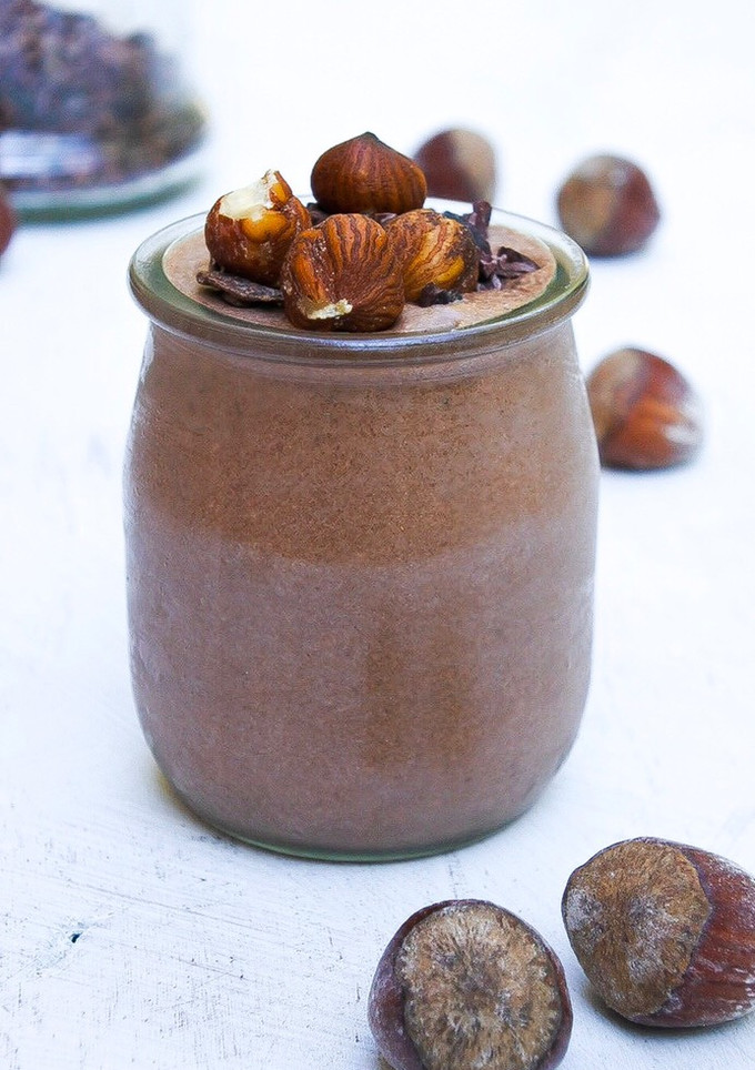 Una foto de Mousse vegana sabor Nutella